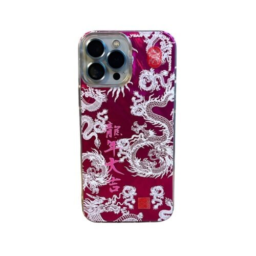 Dragon Pink Phone Case - Casing HP Motif Naga Pink dengan UV Printing