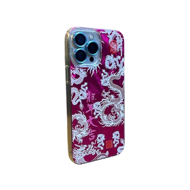 Dragon Pink Phone Case - Casing HP Motif Naga Pink dengan UV Printing