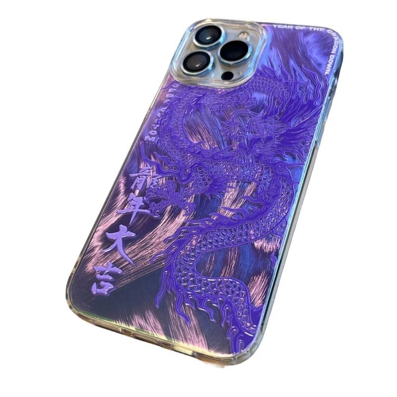 Dragon Purple Phone Case - Casing HP Motif Naga Ungu dengan UV Printing